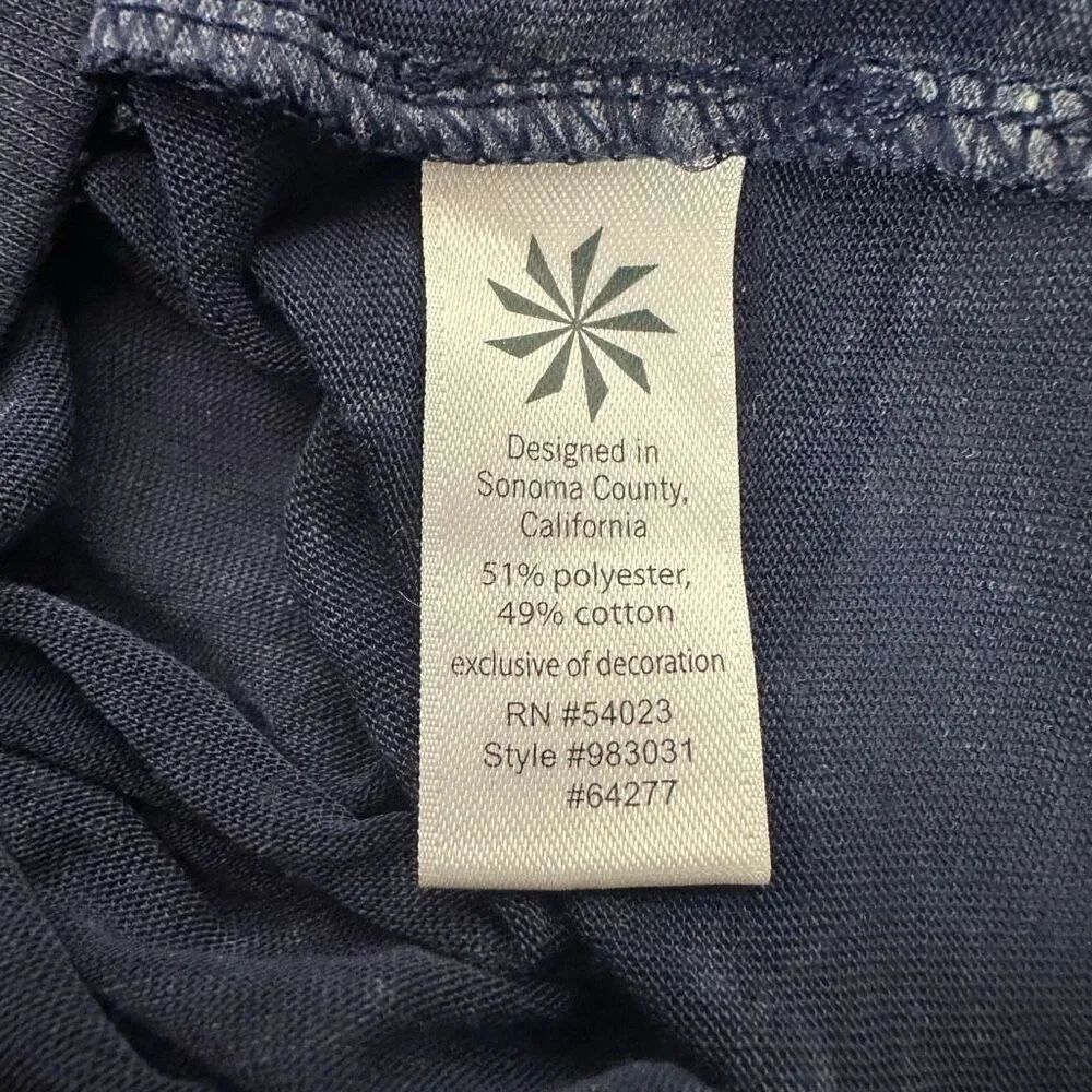 Athleta Women's XS Sugar Rush Blue Heathered Hoodie Sheer Top - Picture 4 of 8